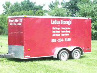 Mobile storage trailer
